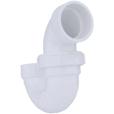 Charlotte Pipe And Foundry 1-1/2 In. White PVC P-Trap with Union PVC 00708P 0800HA